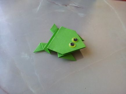 Broască origami de hârtie cum să facă de hârtie pentru copii