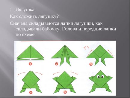 Frog origami simplu - cum să ori Origami 