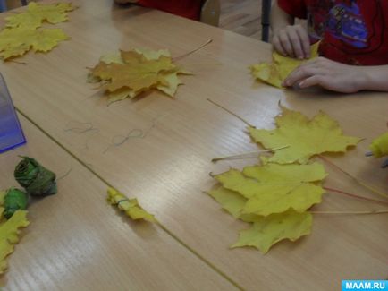 Майстер-клас виготовлення виробів своїми руками з осіннього листя «осінній букет»