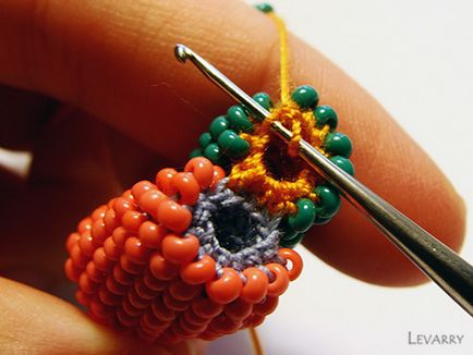 Maestru-clasă la conectarea a două pachete (tricotat cu o coloană), totul despre margele și beadwork