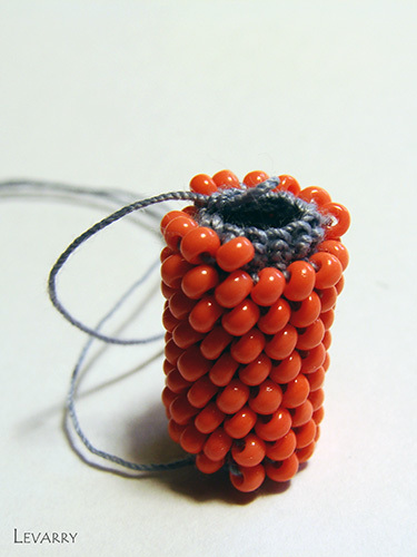 Maestru-clasă la conectarea a două pachete (tricotat cu o coloană), totul despre margele și beadwork