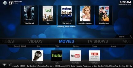 Media Center xbmc este adaptat pentru Apple TV 2g