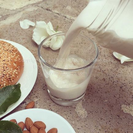 Lapte de migdale (vegan, potrivit pentru alimente crude), Lida zinchenko