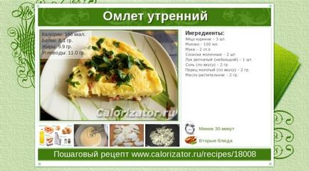 Kalória omlett 100