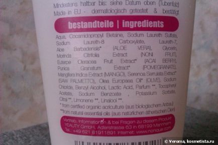 A szerves gél nonique lélek és egy új testradír Garnier bodytonic értékelés (cserje) A szerves tusfürdő nonique és az új Scrub Garnier bodytonic szerv véleménye