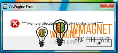Помилка memory allocation for 5592536 bytes failed в варфейс - що робити - wmagnet