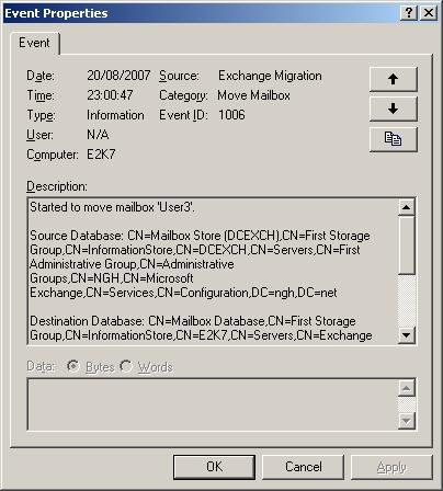 Переміщення поштових скриньок в exchange 2007, частина 1