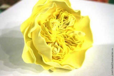 Trandafir în formă de trandafir de la Foamiran - târg de maeștri - manual, manual