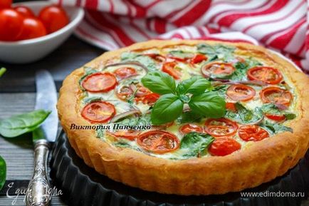 Pie paradicsommal és spenóttal recept 👌 képekkel lépésről lépésre, eszünk otthoni főzés receptek Julia