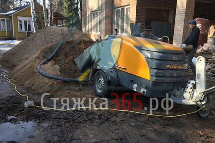 Напівсуха стяжка підлоги в москві і московської області, бетонна стяжка