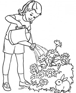 Розфарбування квіти для дітей
