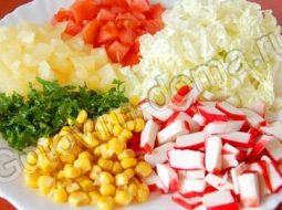 Saláta tőkehal főtt burgonya és hagyma recept egy fotó