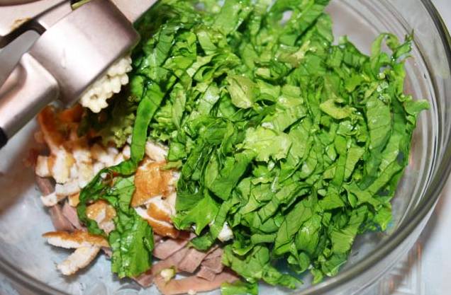 Saláta omlett gombával - lépésről lépésre recept fotók
