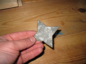 Homemade shuriken (asterisk ninja)