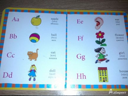 Faceți o carte de alfabet în limba engleză cu propriile dvs. mâini
