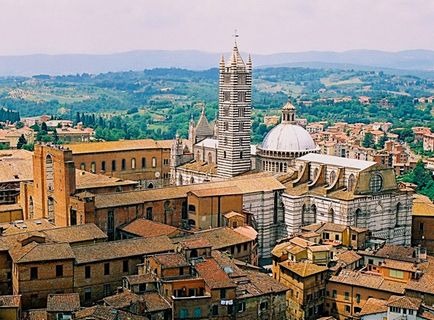 Siena város története, hagyományok, épületek