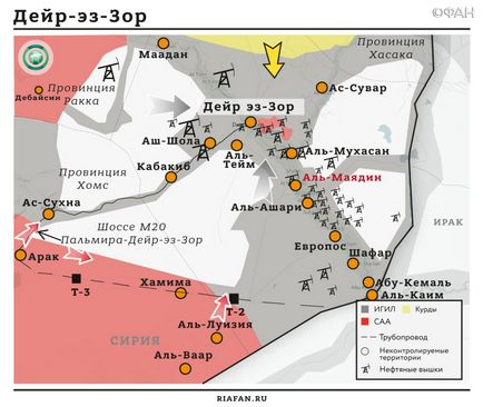 Siria rezultatele zilei de pe 9 august vks rf a asigurat captarea depozitului de joc în Khomsa, teroriștii au început