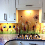 Skinali konyha - szép kötény üveg világítással és anélkül, fotó dekoráció ötletek