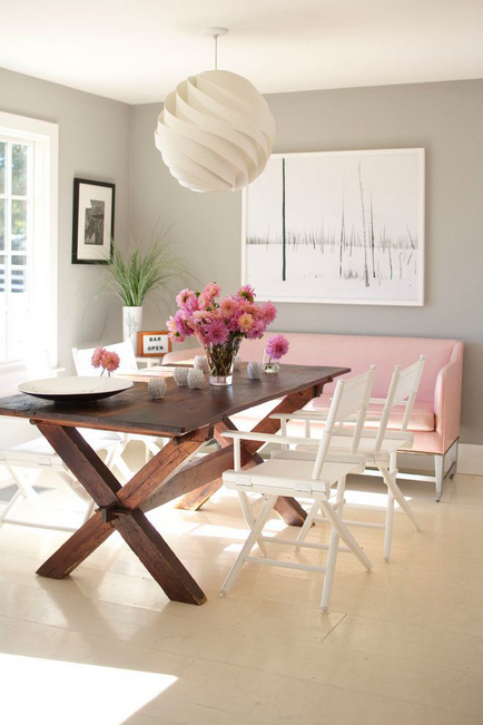 Összecsukható szék a konyhában modern modellek és minták