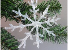Сніжинки з пінопласту, новорічні вироби від