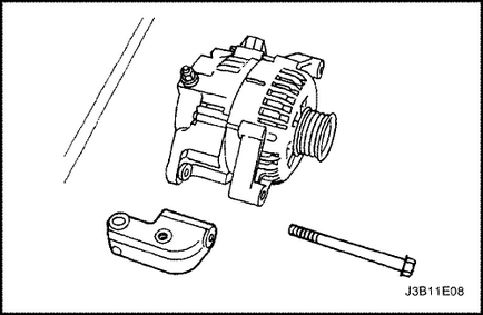 Demontarea generatorului Chevrolet Lacetti chevrole lachetti (deu genra)