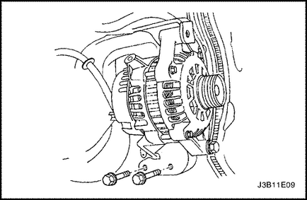 Demontarea generatorului Chevrolet Lacetti chevrole lachetti (deu genra)
