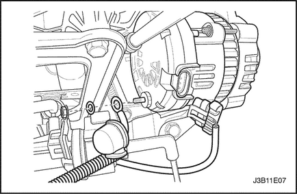 Demontarea generatorului Chevrolet Lacetti chevrole lachetti (deu genra)