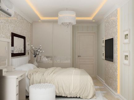 Спальня в світлих тонах дизайн фото меблі в інтер'єрі, колір ліжка і гарнітура, як зробити
