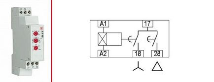 Схема підключення реле часу rt-sd для пуску електродвигуна «зірка-трикутник» від компанії