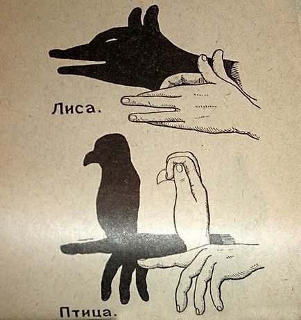 Театр тіней для дітей як на стіні зробити тіні руками брошура 1942 року