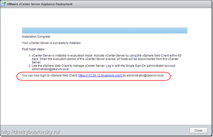 Instalare de instalare vmware vcenter server appliance vcsa install deploymentdmitry bobrovsky blog