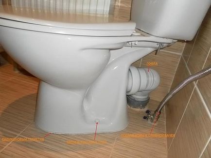 Instalați toaleta pe podeaua cu gresie cu propriile mâini