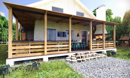 Verandă în casă cu propriile mâini, terase elegante, extensie de vară la dacha, design deschis și închis