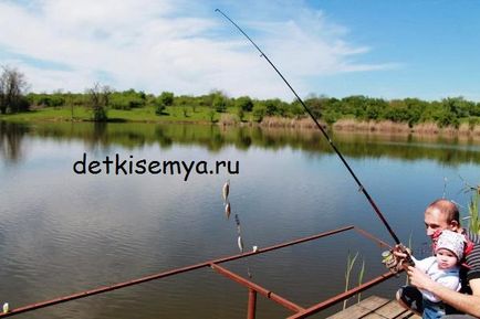 Tavaszi horgászat a tó, mind a gyermek és a család