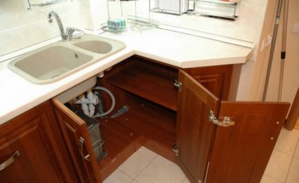 Kiválasztása szekrények alatt mosogató - design tippek (táblázatok) Kiválasztása szekrények alatt mosogató - design tippek