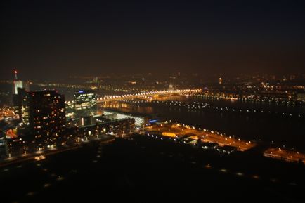 A forgó étterem a Duna Tower Bécsben