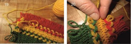 Tricotat pe o furculiță pentru tehnici de tricotat începători pe o furculiță