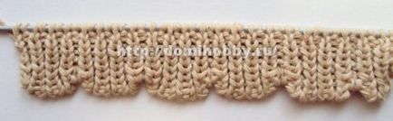 Knit tricot margini ondulat