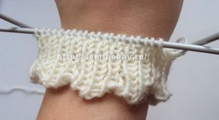 Knit tricot margini ondulat