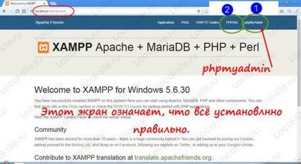 Instalarea serverului local Xampp, configurare