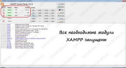 Instalarea serverului local Xampp, configurare