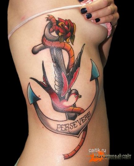 Az érték a horgony tetoválás - tattoo kép