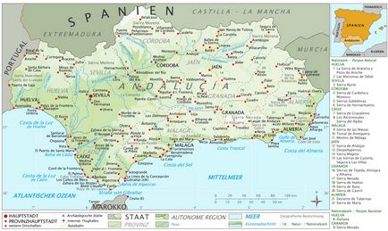 Andaluzia - ghid de călătorie detaliat, hoteluri, obiective turistice, atracții, mâncare și cumpărături