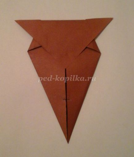 Alkalmazás bagoly a művészet origami gyerekeknek 5-7 éves (gyermek) Rátétes Owl origami technikával gyerekeknek 5-7 év