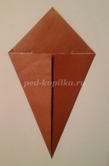 Aplica bufnita in tehnica origami pentru copiii cu varste cuprinse intre 5 si 7 ani