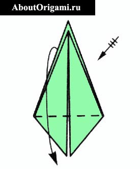 BF broasca, forme de baza - diagrame, pagina web despre origami din hartie