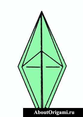 BF broasca, forme de baza - diagrame, pagina web despre origami din hartie