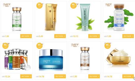 Marci de produse cosmetice chinezești - primele 10 produse cosmetice cu aliexpress