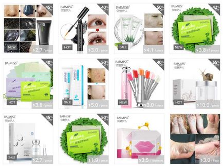 Marci de produse cosmetice chinezești - primele 10 produse cosmetice cu aliexpress