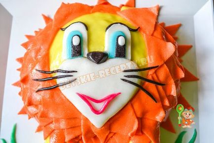 Gyerekek torta öntött kölyök - recept képpel, saját kezével, gyermek receptek, ételek (gyermek torta öntött oroszlán) Gyerekek torta öntött kölyök - recept képpel, saját kezével, gyermek receptek, konyha